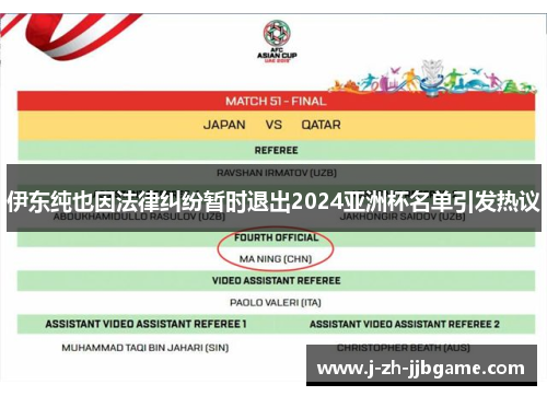 伊东纯也因法律纠纷暂时退出2024亚洲杯名单引发热议